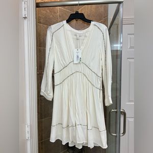 Ivory Chelsea and violet dress, new with tags